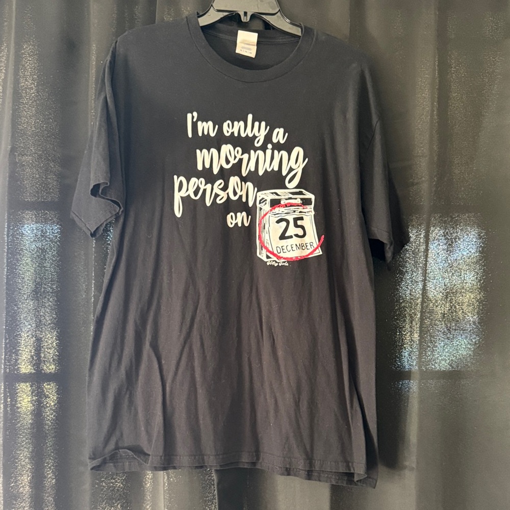 Port and Company Black Christmas Graphic Tee